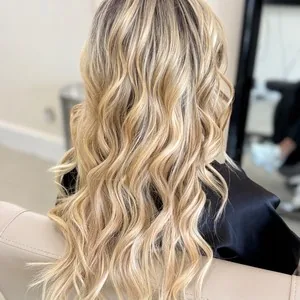 Fresh blonde waves, recent work from the Sweets Hair Shop chair
